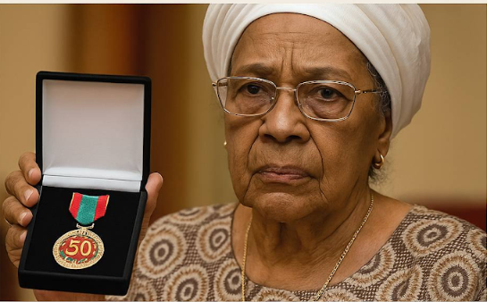 Maria Eugénia Neto, ex-primeira-dama de Angola e viúva do primeiro Presidente da República, Agostinho Neto, recusou publicamente a medalha comemorativa dos 50 anos da independência nacional