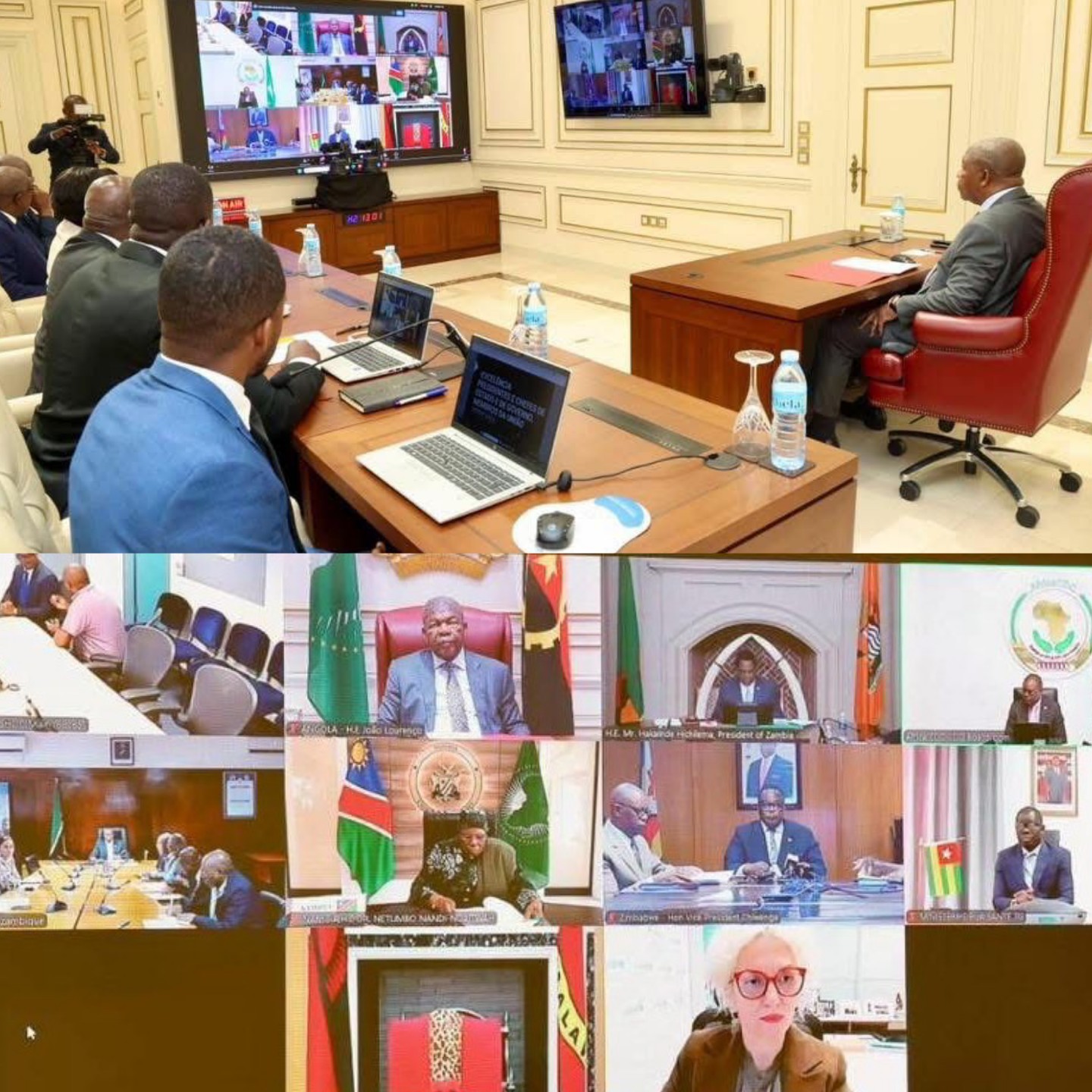 PRESIDENTE JOÃO LOURENÇO PARTICIPOUEM REUNIÃO SOBRE A CÓLERA EM ÁFRICA